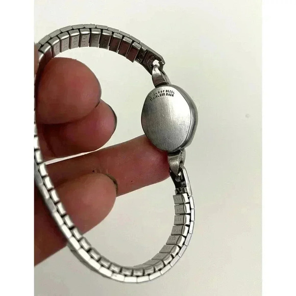 VTG Wittnauer Swiss Watch 10K RPG Bezel Stainless Steel Women's UNTESTED - Picture 10 of 16